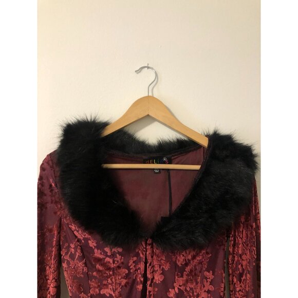 NWT Dolls Kill Delia's Lovestruck in Lisbon Corset Top - Red Burgundy Size M - Picture 8 of 16